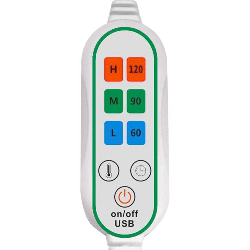 Електрична шаль плед з підігрівом Lesko Usb 140х80 см Червоний (10419-53794)