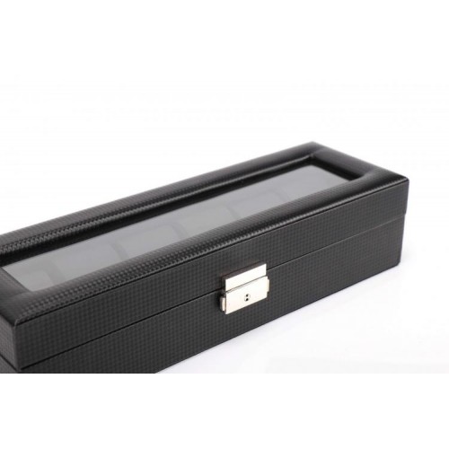 Шкатулка для зберігання годинників Craft 6PU.CRB.BL 30х20х8 cм Чорний Шкатулка для зберігання годинників Craft 6PU.CRB.BL 30х20х8 cм Чорний