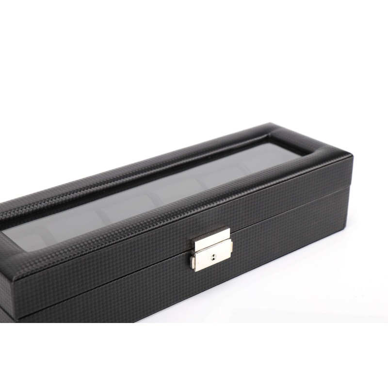 Шкатулка для зберігання годинників Craft 6PU.CRB.BL 30х20х8 cм Чорний