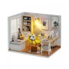 Ляльковий будинок конструктор DIY Cute Room QT-007 Sunshine Study Room 3D (5800-19406)