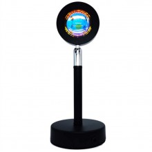 Проекційна настільна LED лампа RIAS Sunset Lamp YY-8086 Захід сонця USB 7W (3_01498)