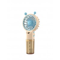 Ручний міні-вентилятор Mini Fan 6618 3 режими Бежевий (30151446С)