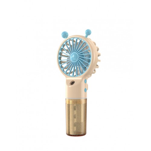 Ручний міні-вентилятор Mini Fan 6618 3 режими Бежевий (30151446С)