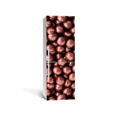 Наклейка на холодильник Zatarga «Шоколадні кульки» 650х2000 мм вінілова 3Д наклейка декор на кухню