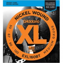 Струни для бас-гітари D'Addario EXL160BT Nickel Wound Balanced Tension Medium Electric Bass Strings Long Scale 50/120