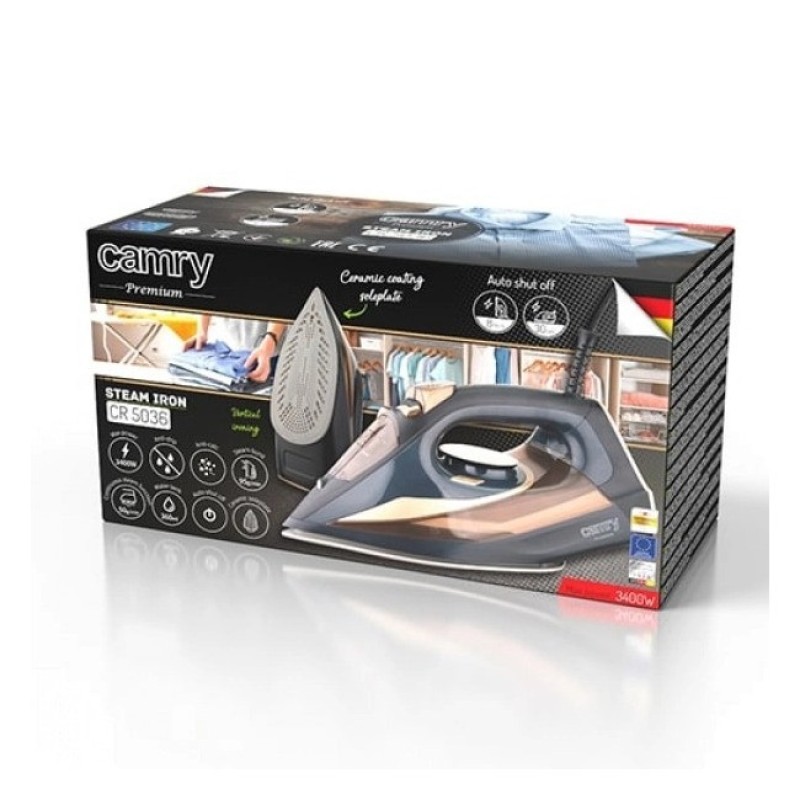 Праска з керамічною підошвою Camry CR 5036 Brown