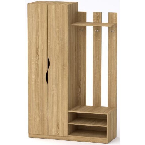 Передпокій Ніна Компанит Дуб сонома (120,2 х46, 4х195 см) Передпокій Ніна Компанит Дуб сонома (120,2 х46, 4х195 см)