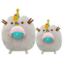 Набір м'яких іграшок S&T Pusheen cat з кексом 23х25 см та 12х15 см (vol-9989)
