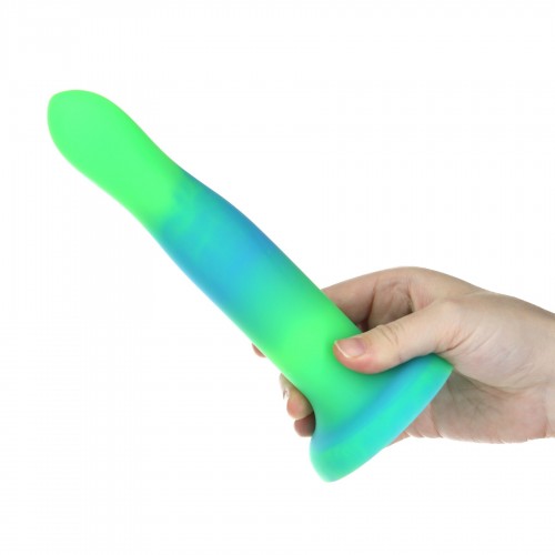 Фалоімітатор, що світиться в темряві, ADDICTION Rave 8″, Glow in the Dark Dildo Blue Green, 20,3 см в інтернет супермаркеті PbayMarket!