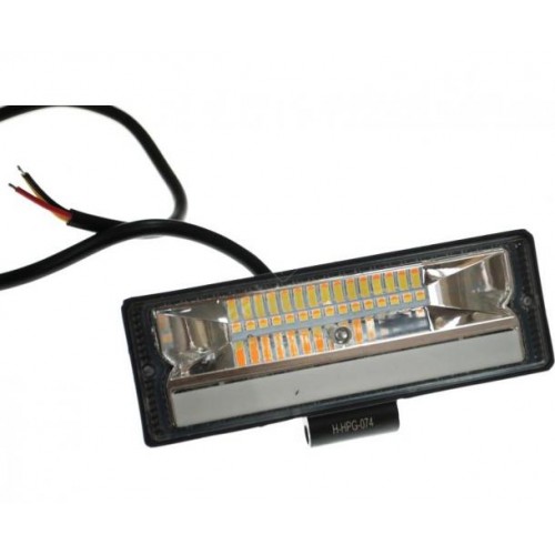 Світлодіодна фара AllLight HPG-074 chip Osram 3535 spot 9-30V DRL White/Amber стробоскоп