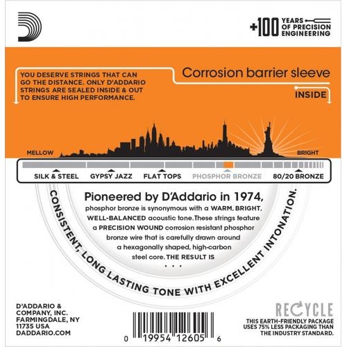 Струни для акустичної гітари D'Addario EJ15-3D Phosphor Bronze Extra Light Acoustic Guitar Strings 10/47 Струни для акустичної гітари D'Addario EJ15-3D Phosphor Bronze Extra Light Acoustic Guitar Strings 10/47