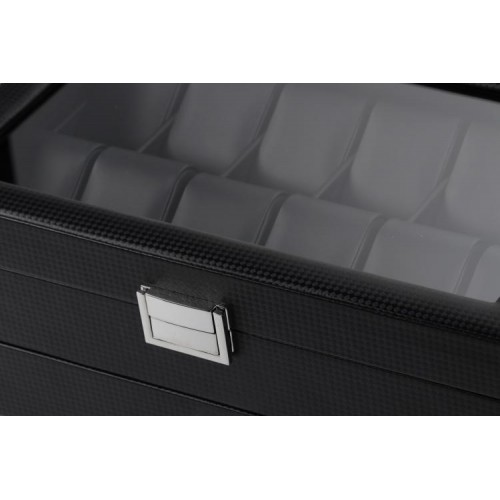 Скринька для зберігання годинників Craft 12PU.FIB.JW.BL 34х21х13 см Чорний Скринька для зберігання годинників Craft 12PU.FIB.JW.BL 34х21х13 см Чорний
