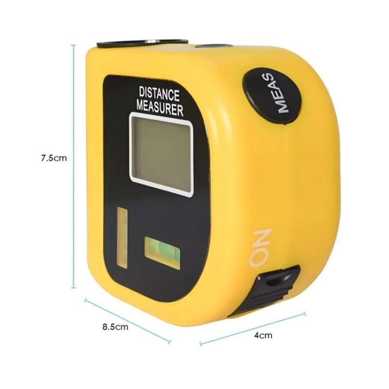 Лазерний дальномір рулетка RoHS CP-3010 з рівнем до 18м UKC
