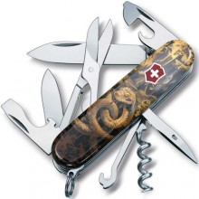 Складаний ніж Victorinox Climber Zodiac Золота дерев'яна змія 91 мм Різнокольоровий (1.3703.3_Z4240pk)