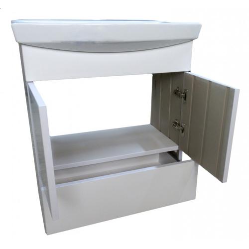 Тумба The MIX пластикова 2.0 з нижньою скринькою та умивальником 70 см