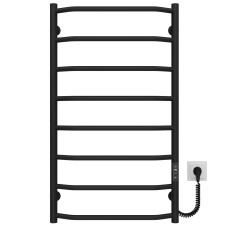 Рушникосушарка електрична Трапеція П8 500х900 Deffi Чорний JD03 (C.TR.90.50.8.E.B.R.1)