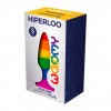 Силіконова анальна пробка Wooomy Hiperloo Silicone Rainbow Plug S, діаметр 2,4 см, довжина 9 см в інтернет супермаркеті PbayMarket!