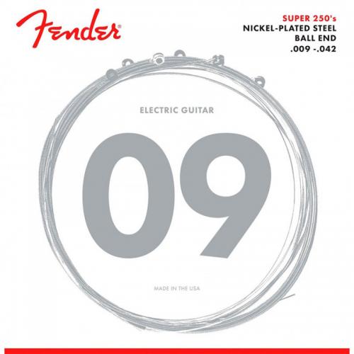Струни для електрогітари Fender 250L Super Nickel-plated Steel Light Electric Guitar Strings 9/42 Струни для електрогітари Fender 250L Super Nickel-plated Steel Light Electric Guitar Strings 9/42