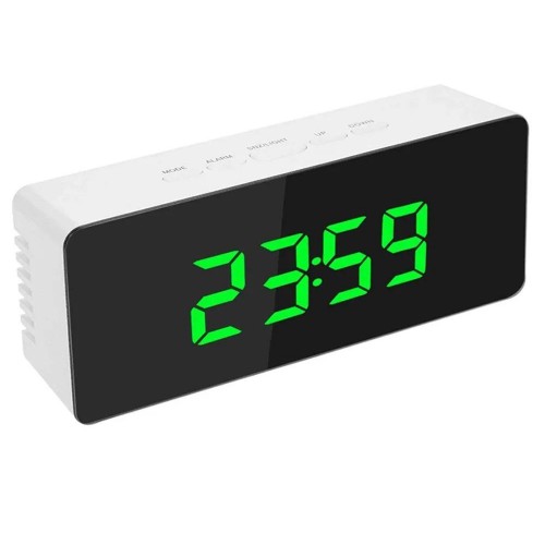 Годинник електронний настільний UKC DS-3658L Білий (300187GR) Годинник електронний настільний UKC DS-3658L Білий (300187GR)