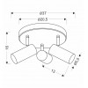 Спот Candellux Colly 37x16 см Білий (98-01627)