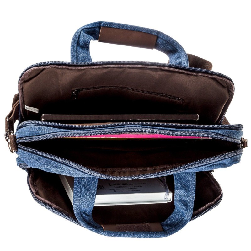 Сумка текстильна для ноутбука 15.6 на два відділення Vintage 20179