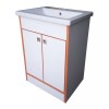 Тумба Mikola-M пластик 3.0 Orange з умивальником СОМО 50 см