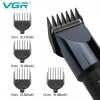 Машинка для стрижки волосся VGR V-698 акумуляторна 4 насадки 5W Black