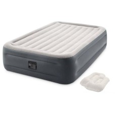 Надувне ліжко Intex 64126-2, 152 х 203 х 46 см, вбудований електричний насос, подушки. Двоспальне