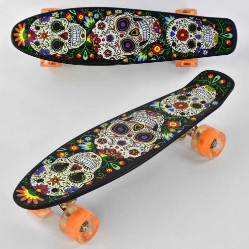 Скейт Пенні борд Best Board зі світлодіодними PU колесами Multicolor (74536) Скейт Пенні борд Best Board зі світлодіодними PU колесами Multicolor (74536)