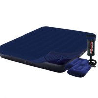 Надувний матрац Intex 64755-3, 183 х 203 х 25 см, з наматрацом-чехом, двома подушками та ручним насосом. Двомісний