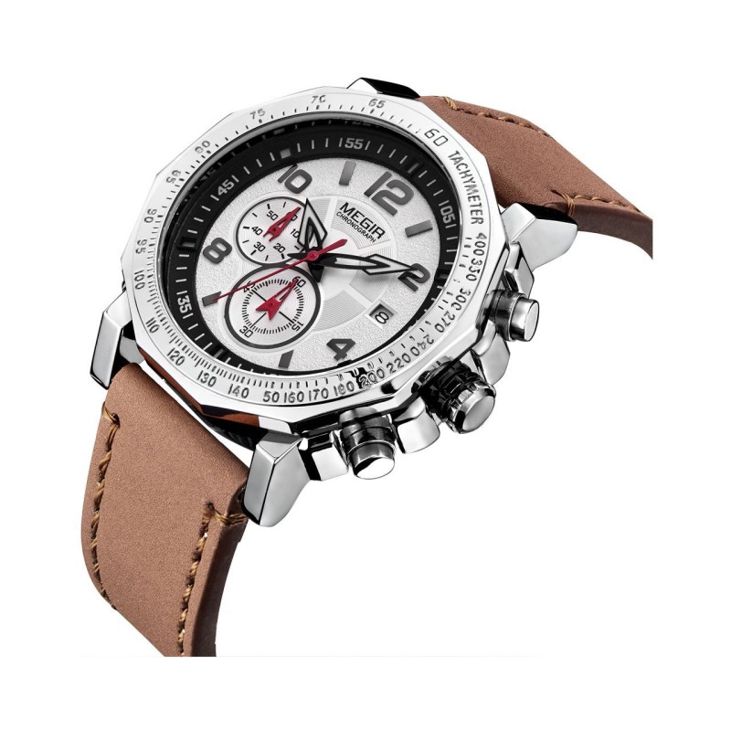 Годинник Megir Silver Brown MG2048 (ML2048GBN-1N7)
