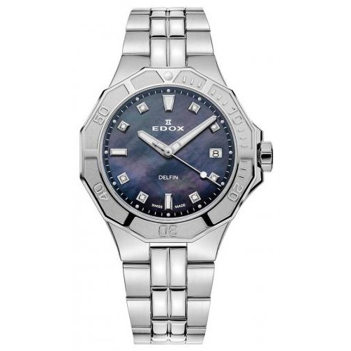 Годинник Edox Delfin Diver Date Lady 53020 3M NANND Годинник Edox Delfin Diver Date Lady 53020 3M NANND