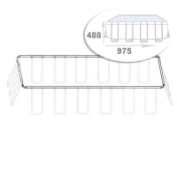 Набір: Верхній каркас для каркасного басейну Intex 12447-02. Розмір 975 х 488 х 132 см