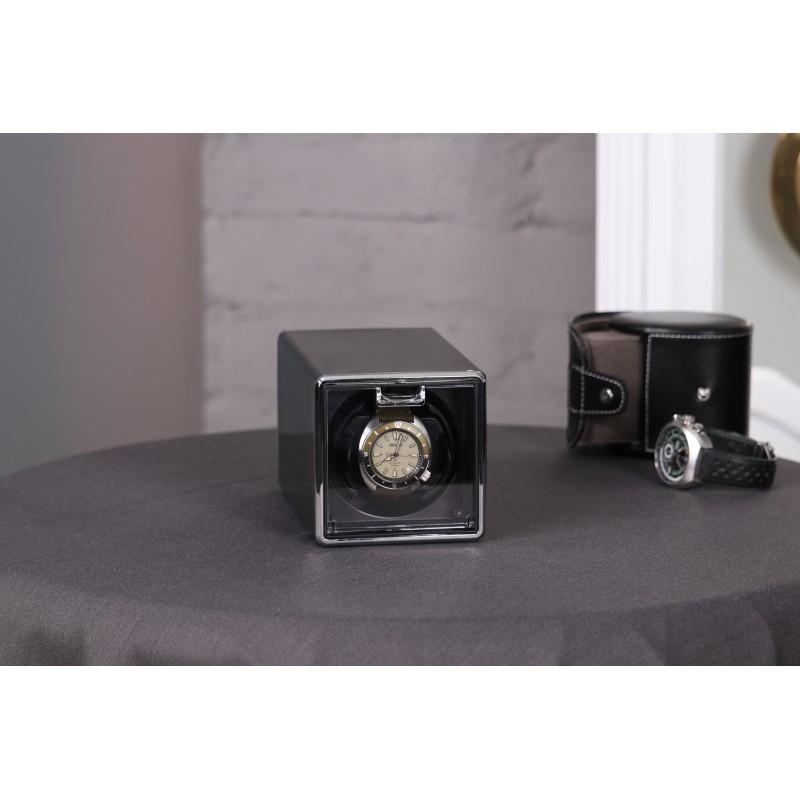 Скринька Salvadore для підзаводу 1 годинника JA/1301/CF 10х10х17 см Чорний
