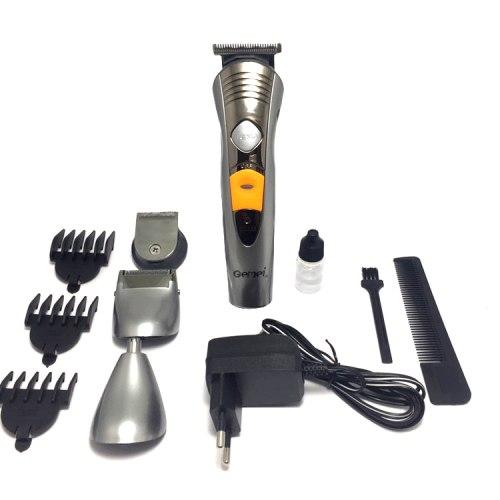Професійна бездротова машинка-стайлер 7в1 для стрижки волосся Gemei GM-580A з індикатором