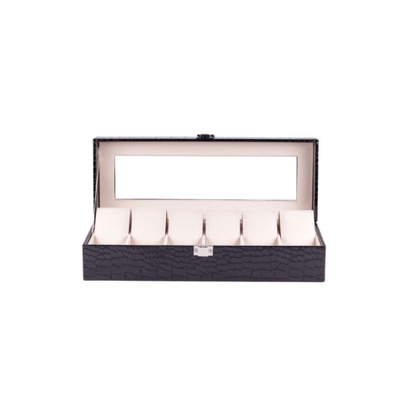 Скринька для зберігання годинників Craft 6PU.CROC.BL Чорний