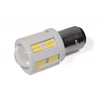 Світлодіодна лампа StarLight T25/5 28 (24+4 лінза) діодів 4014 3.5W 12V-24V WHITE / кераміка / габарит + стоп
