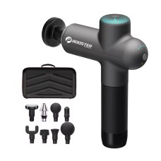 Масажер перкусійний Booster Lightsaber 4000mah 8 насадок Чорний (2430451836)