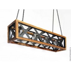 Світильник GoodsMetall із металу та дерева в стилі Лофт 