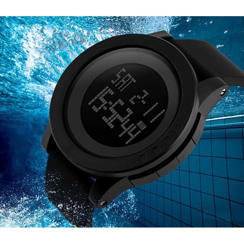 Наручний годинник Skmei 1193 з підсвічуванням Чорний