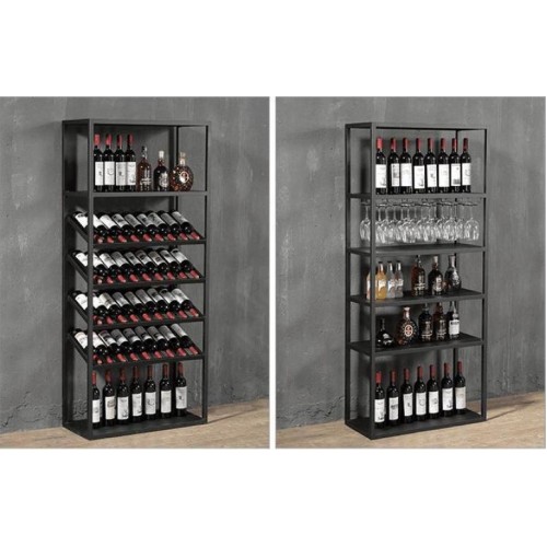 Стелаж винний GoodsMetall у стилі Лофт 1600х750х200 СТЖ223 Стелаж винний GoodsMetall у стилі Лофт 1600х750х200 СТЖ223