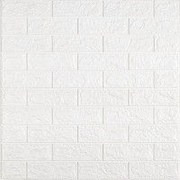 Панель стінова в рулоні 3D Sticker Wall 700х19600х2 мм Білий SW-00002277