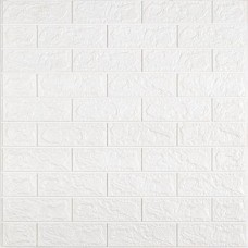 Панель стінова в рулоні 3D Sticker Wall 700х19600х2 мм Білий SW-00002277