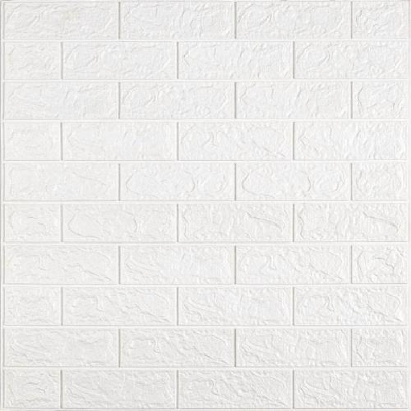 Панель стінова в рулоні 3D Sticker Wall 700х19600х2 мм Білий SW-00002277