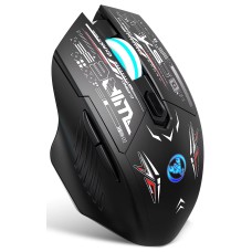 Миша бездротова HYSJ Т38 з акумулятором та підсвічуванням 2,4G Bluetooth Black