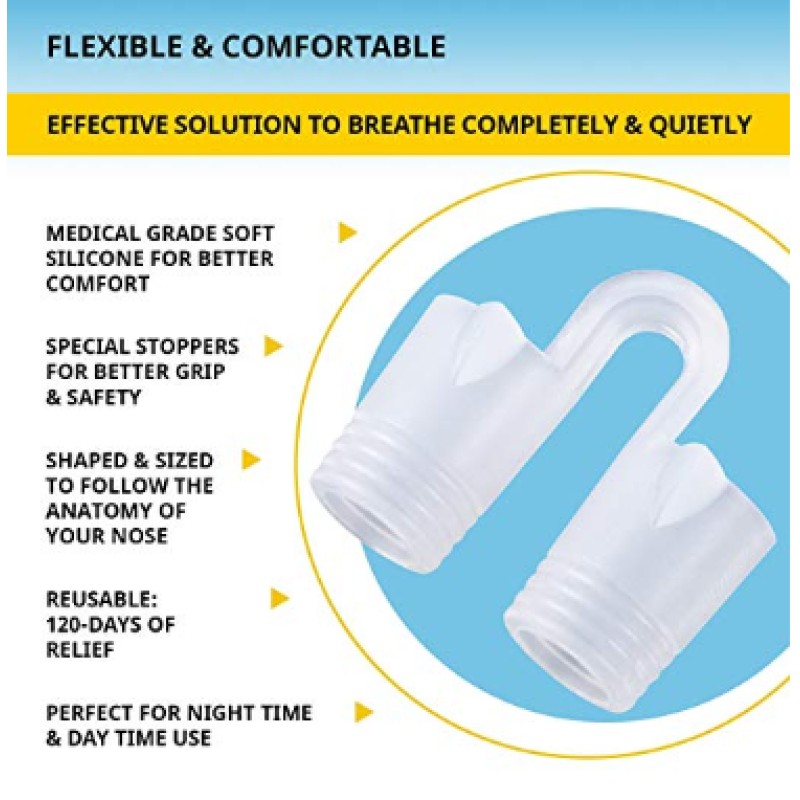 Набір кліпс від хропіння ANNEK 4 розміру Білий (AN1054)