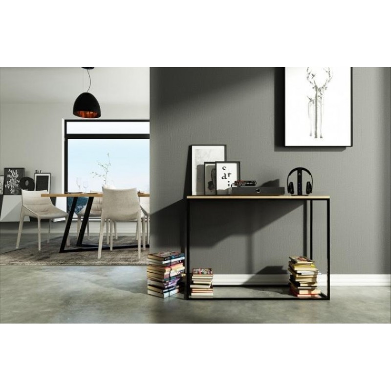 Консоль для дому в стилі Loft NS-391 830x1100x350 мм Черный