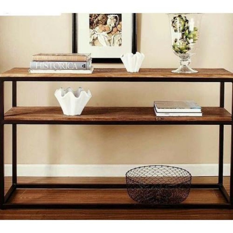 Консоль для дому в стилі Loft NS-346 930x1100x250 мм Черный