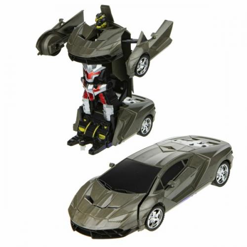 Робот Трансформер Бамблбі на р/в Combuy Ламборгіні Срібло (339)