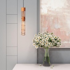 Світильник підвісний MSK Electric Flow у стилі лофт під лампу Е27 коричневий MR 6040 BR